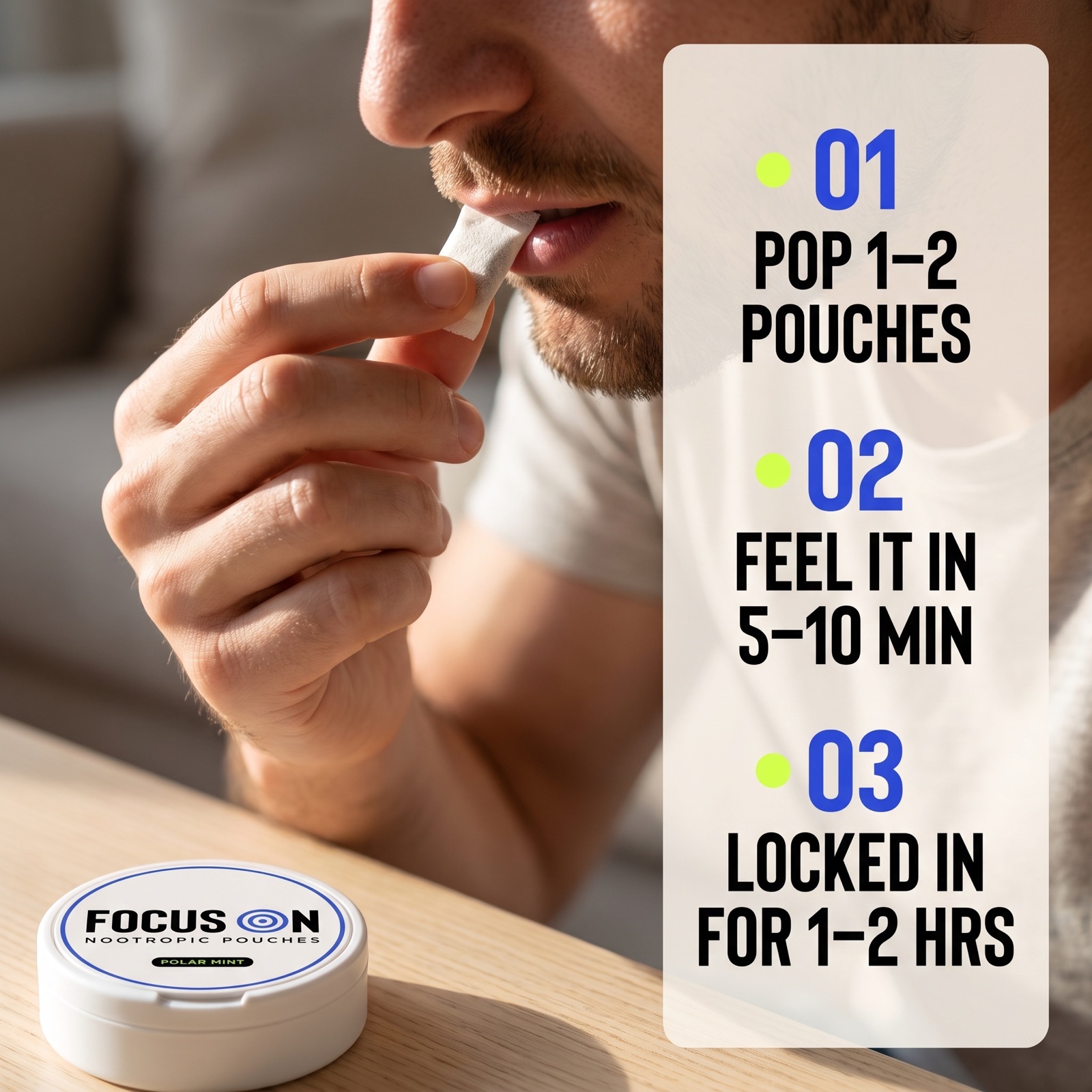 How to use Focus On pouches in 3 steps